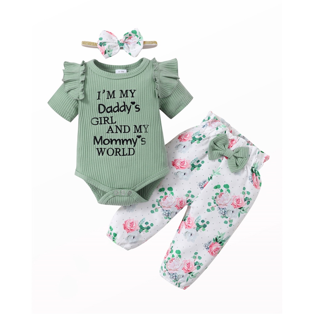 Set trang phục MIKRDOO áo liền quần băng đô và quần dài xinh xắn đáng yêu dành cho trẻ em