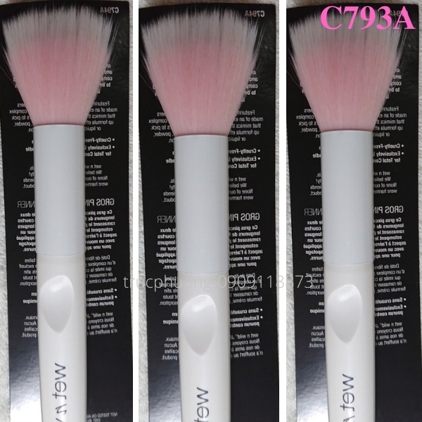 Cọ highlight nhỏ C793A sử dụng tán kem nền, bắt sáng dạng lớn - Small stipple brush