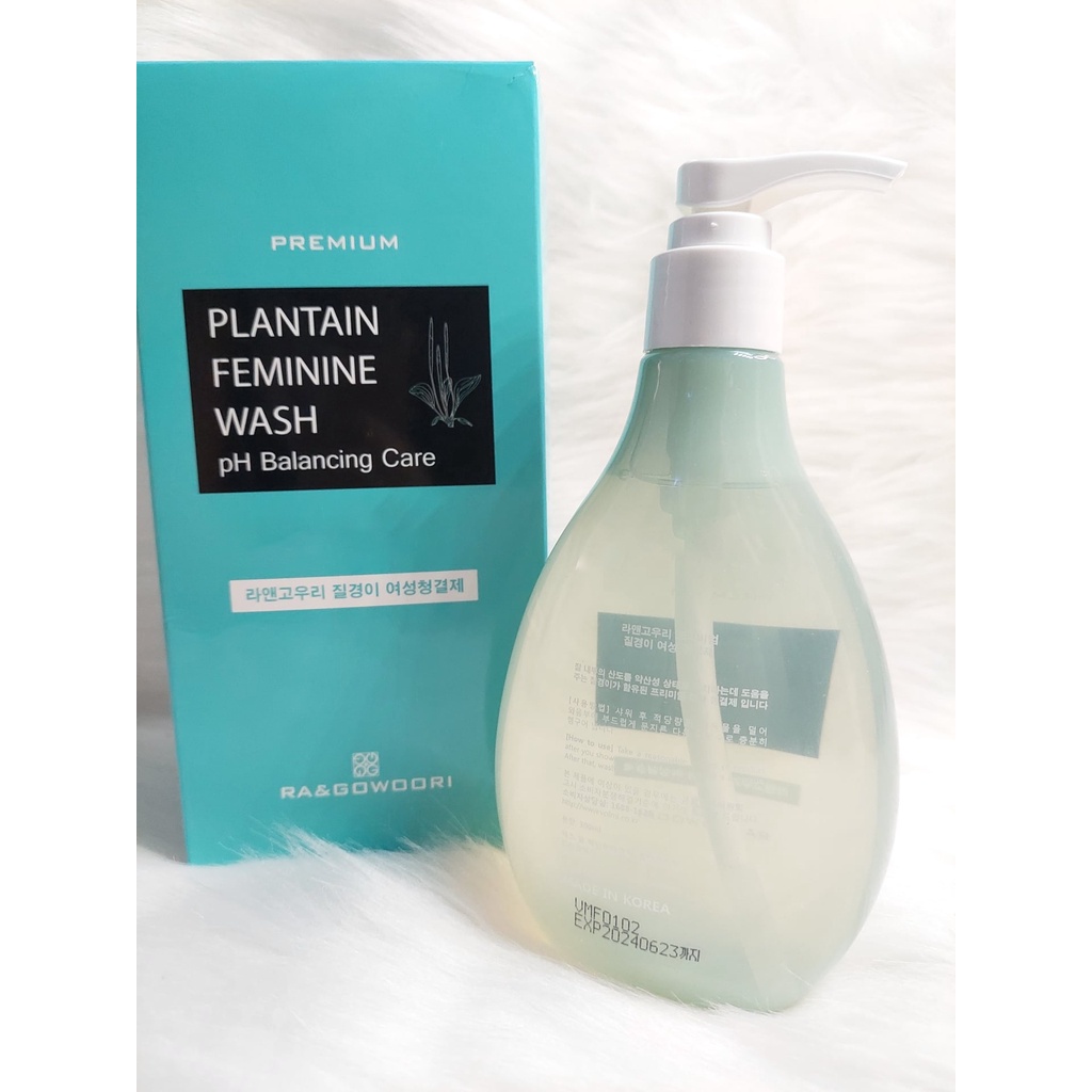 Dung Dịch Vệ Sinh Phụ Nữ Ra&amp;gowoori Plantain Feminine Wash PH Balancing Care 220ml