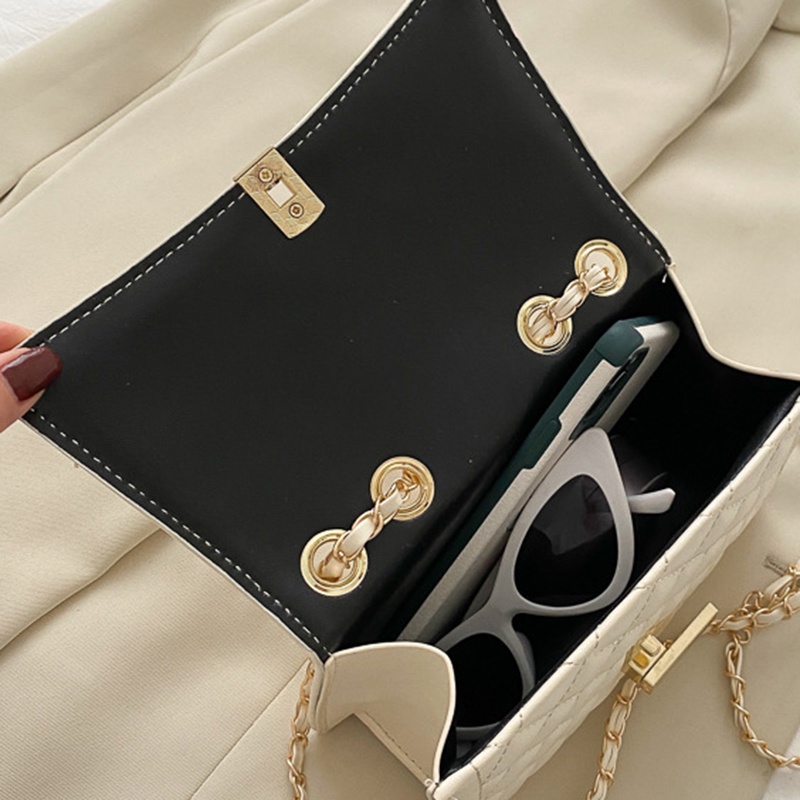 Túi Đeo Vai/Đeo Vai Họa Tiết Hình Thoi Đơn Giản Phong Cách Phương Tây Thời Trang