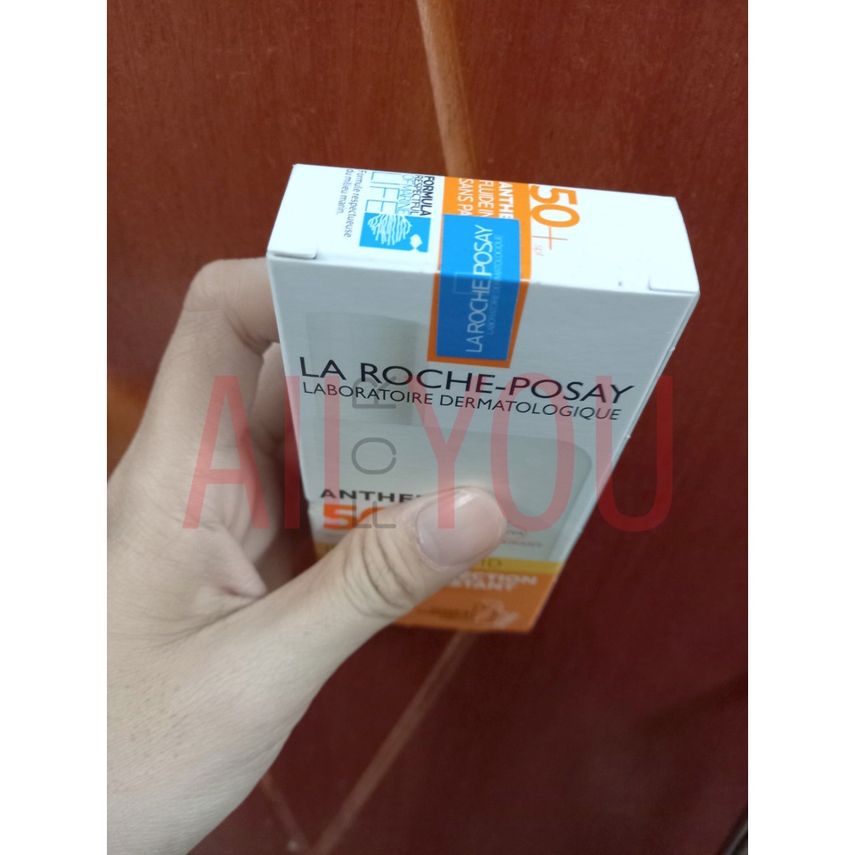 [CHÍNH HÃNG CÓ TEM] La Roche Posay Anthelios Invisible Fluid SPF 50+ 50mL - Kem Chống Nắng Dạng Sữa Không Nhờn Rít.