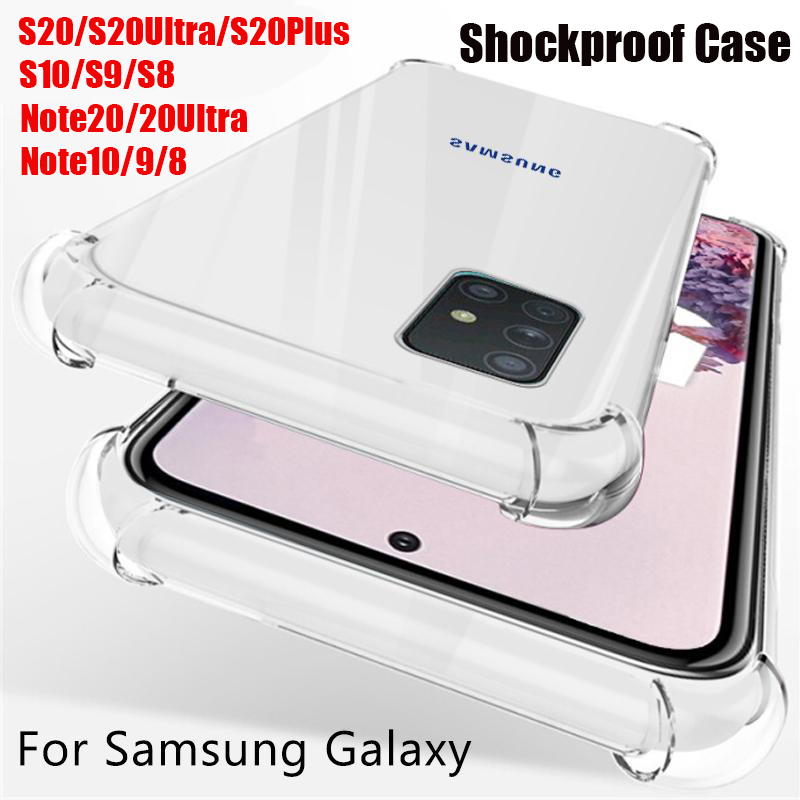 Ốp Điện Thoại Trong Suốt Cho Samsung Galaxy Note20 20Ultra 10 10Plus 10Lite Note 8 9 S20 S20Ultra S20Plus S10 S10Lite