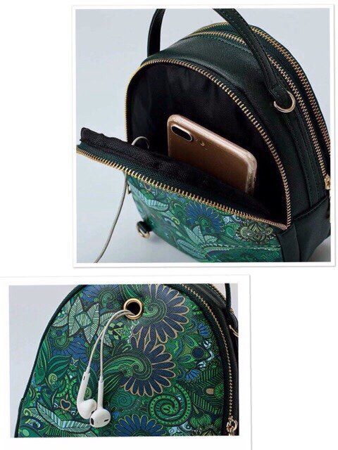 Balo họa tiết 3 cô gái rừng xanh Nga