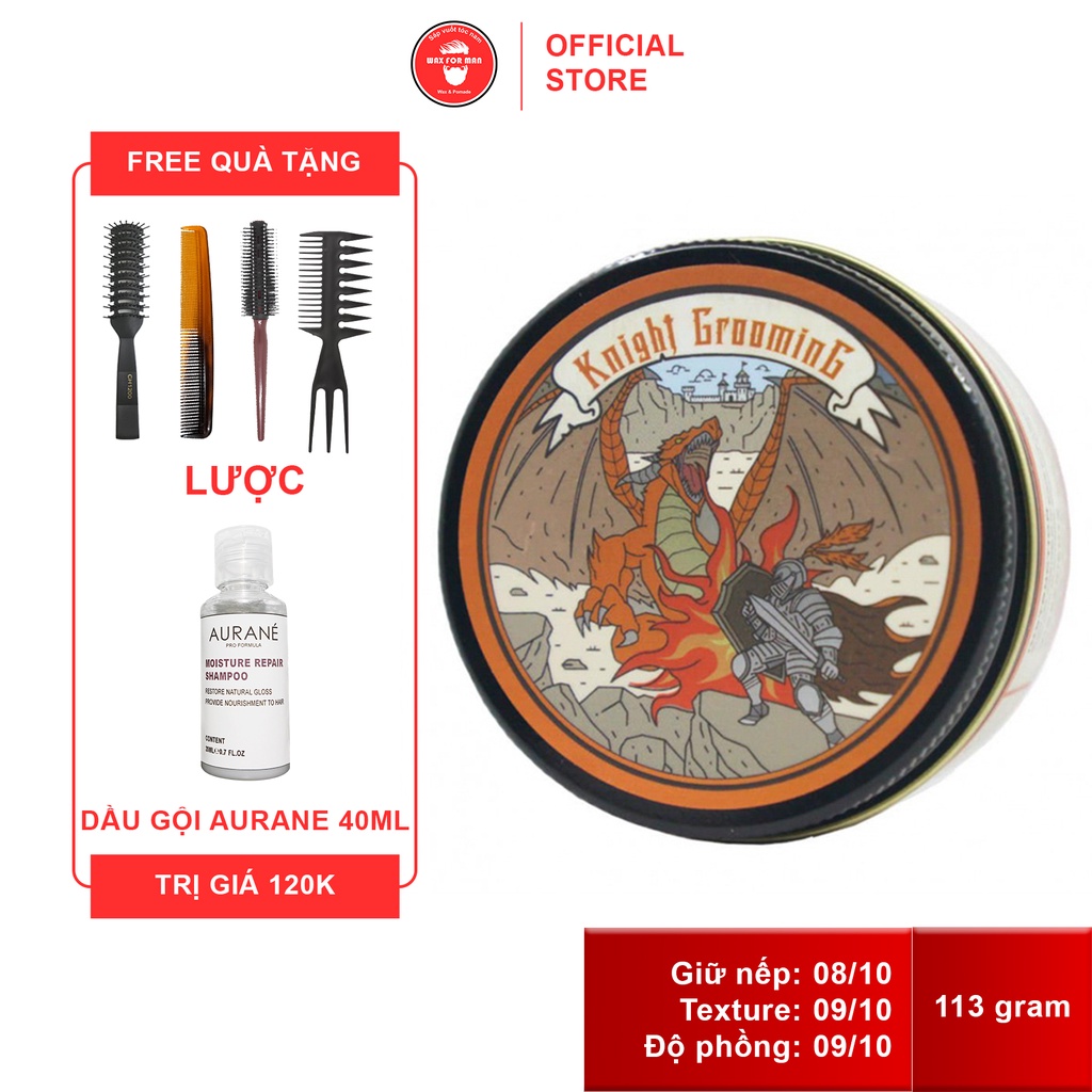 Sáp vuốt tóc Knight Grooming Slick Pomp