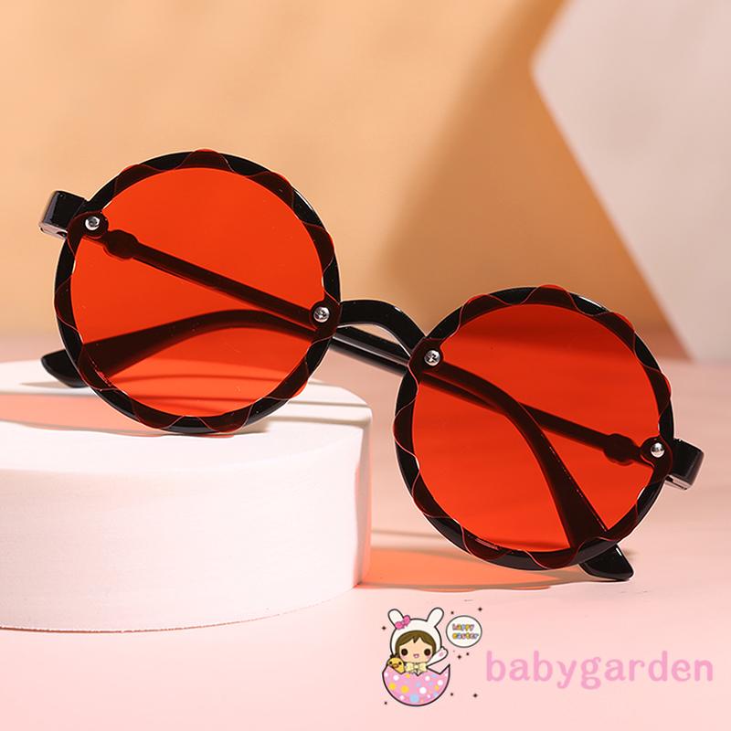 BABYGARDEN-2-10years Kids Sunglasses, Flower Pattern Anti-UV Sunglasses Photography Props for Boys and Girls