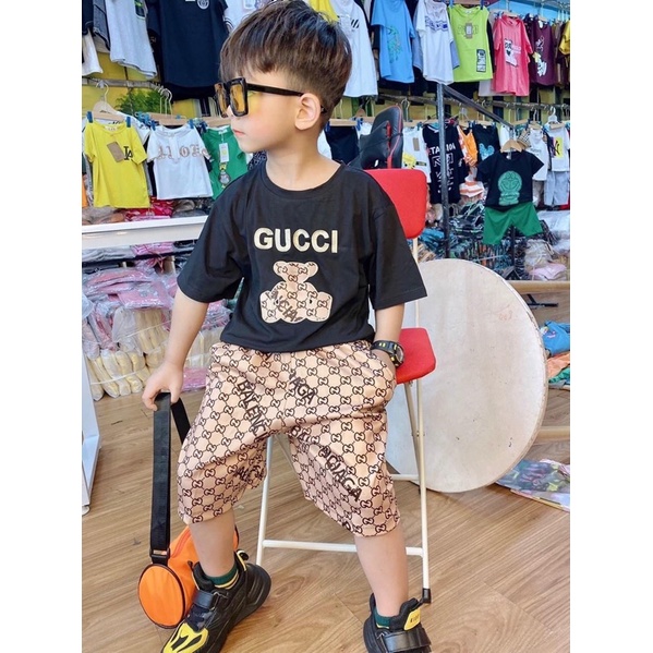 Đồ bộ cho bé trai Gucci phong cách chất liệu cotton , chất đẹp
