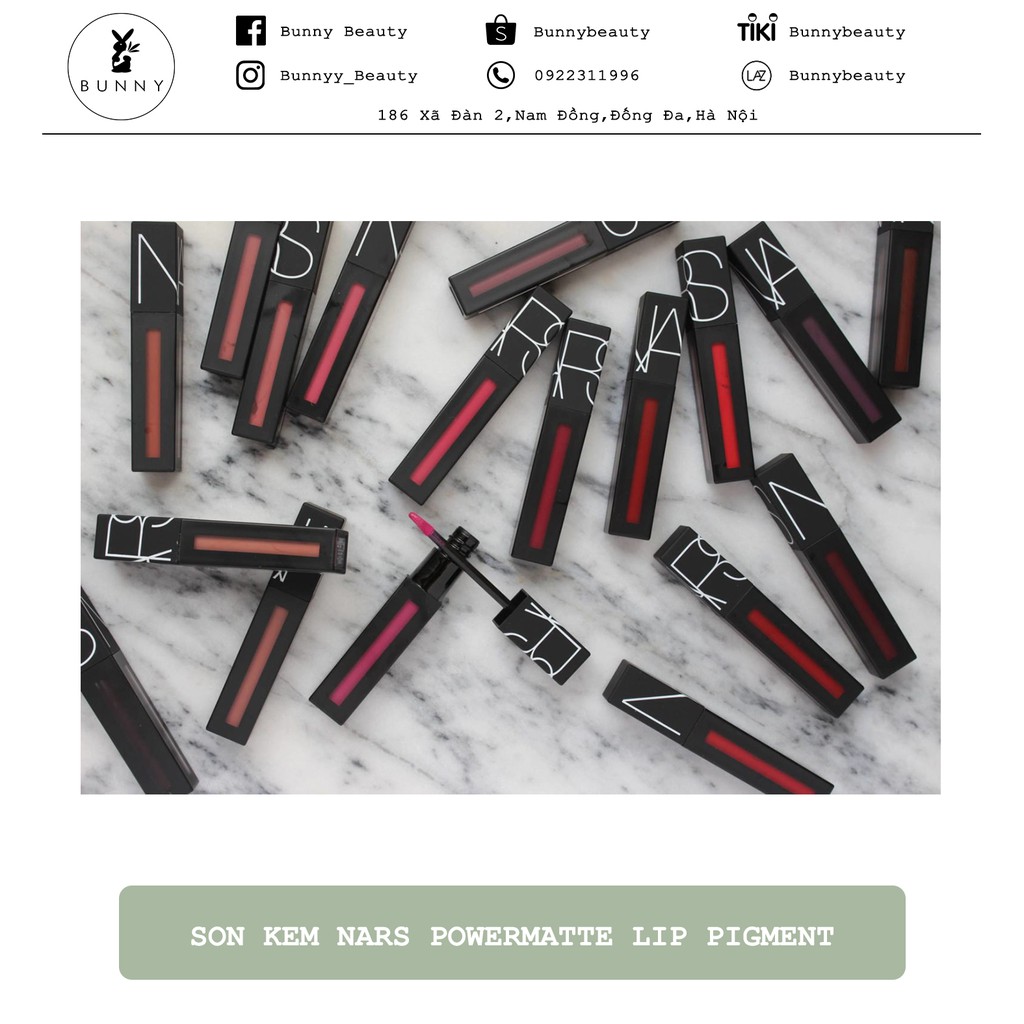 Son Kem Nars Powermatte Lip Pigment Bunny Beauty hàng đủ bill