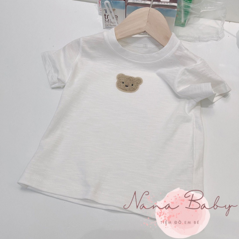 Áo cho bé Nanababy áo ngắn tay chất liệu cotton xước cho trẻ em từ 8 - 18kg QA30