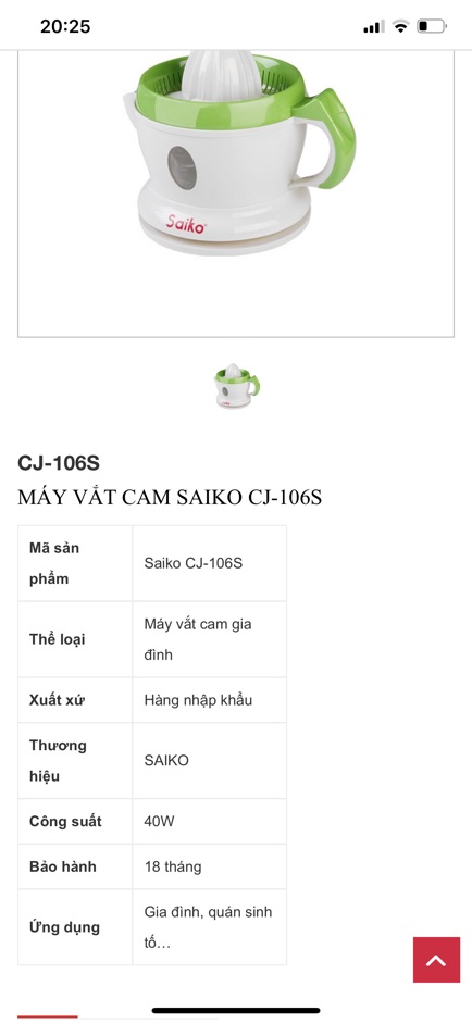 Máy vắt cam Saiko