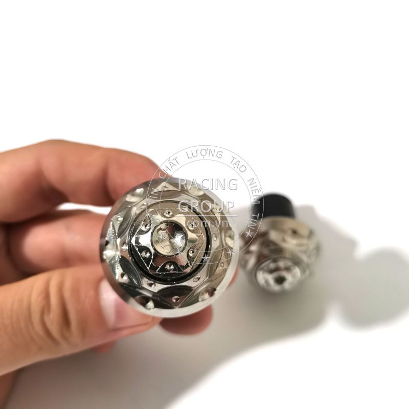 Gù tay lái Salaya mẫu 3 inox đặc nặng 304 chống gỉ cho xe máy Winner X, Winner, Exciter 150, Wave, SH 2020, Vario