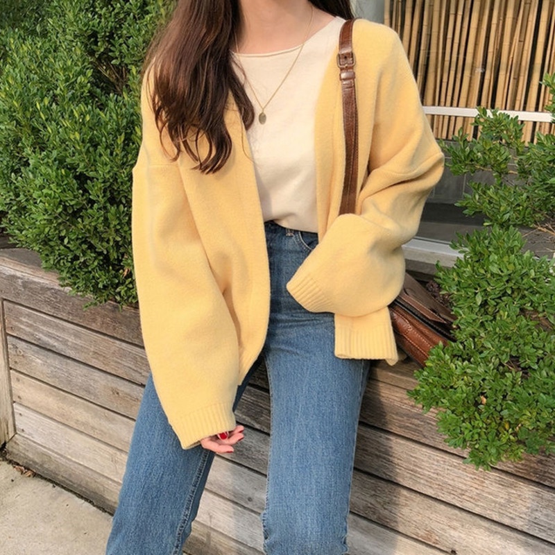 Áo Len Nữ Dài Tay Cổ Tròn Thời Trang Hàn