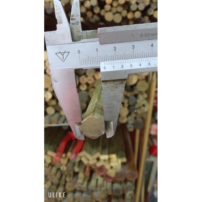 Đồng Thau/Vàng Lục Giác,Thanh Đồng Lục Giác Chiều Dài Cạnh 10--->27 Dài 500mm PTCNVN007