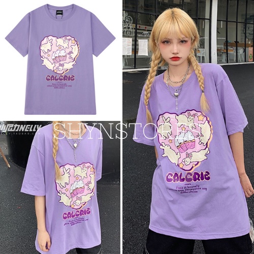 Áo thun tay lỡ Unisex Shynstores , áo phông nam nữ form rộng có size freeship
