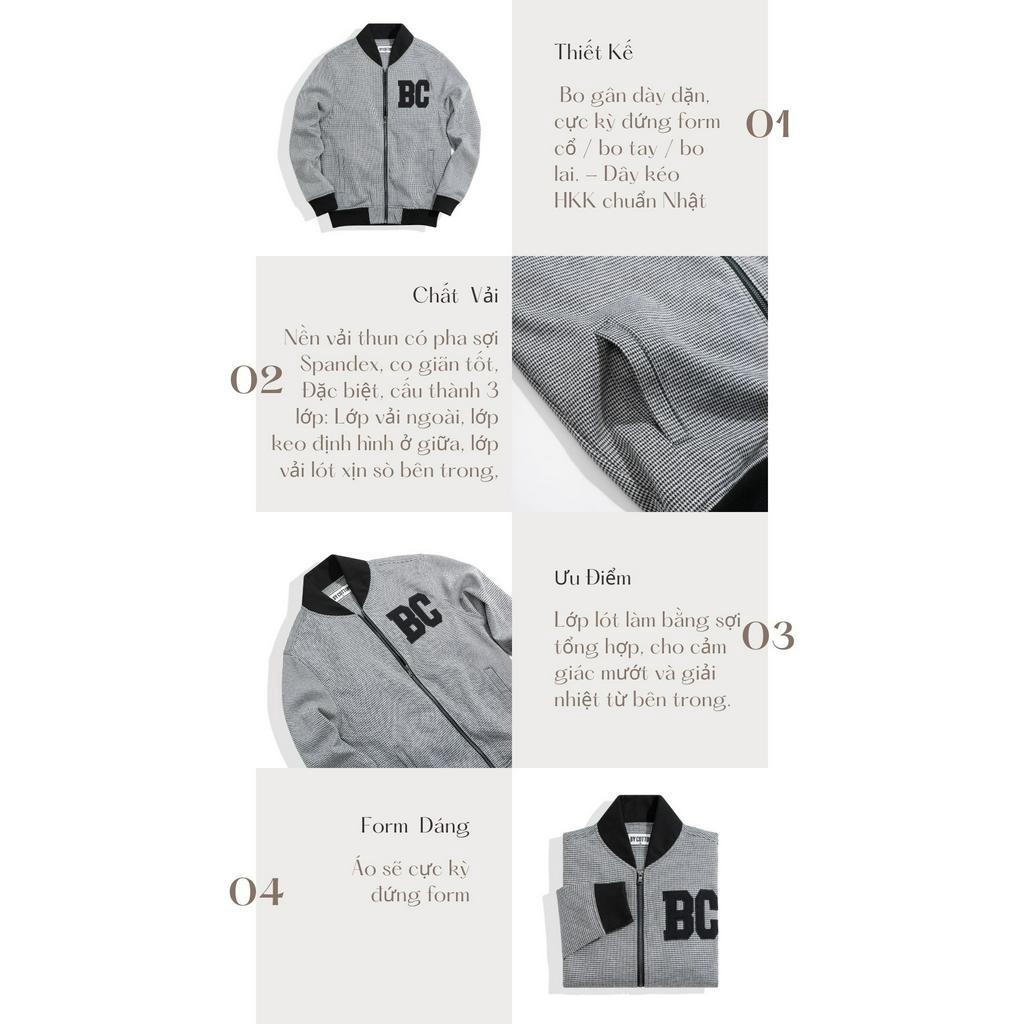 Áo Khoác Nam Cao Cấp BC Embroidery Jacket Bomber BY COTTON