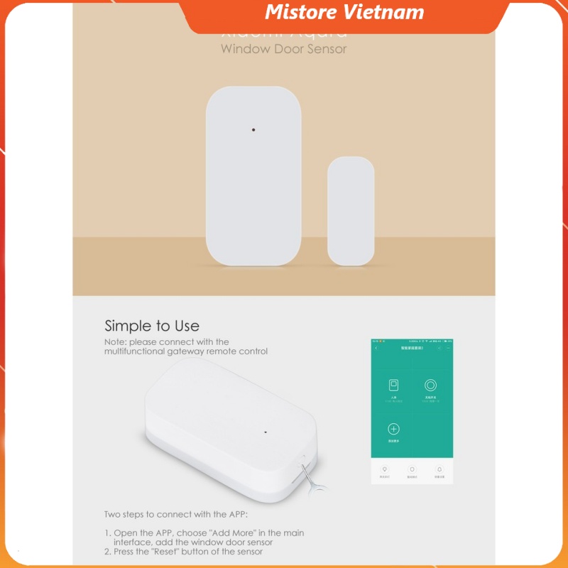 Cảm Biến Cửa Ra Vào Và Cửa Sổ Xiaomi Aqara MCCGQ11LM hỗ trợ Apple HomeKit