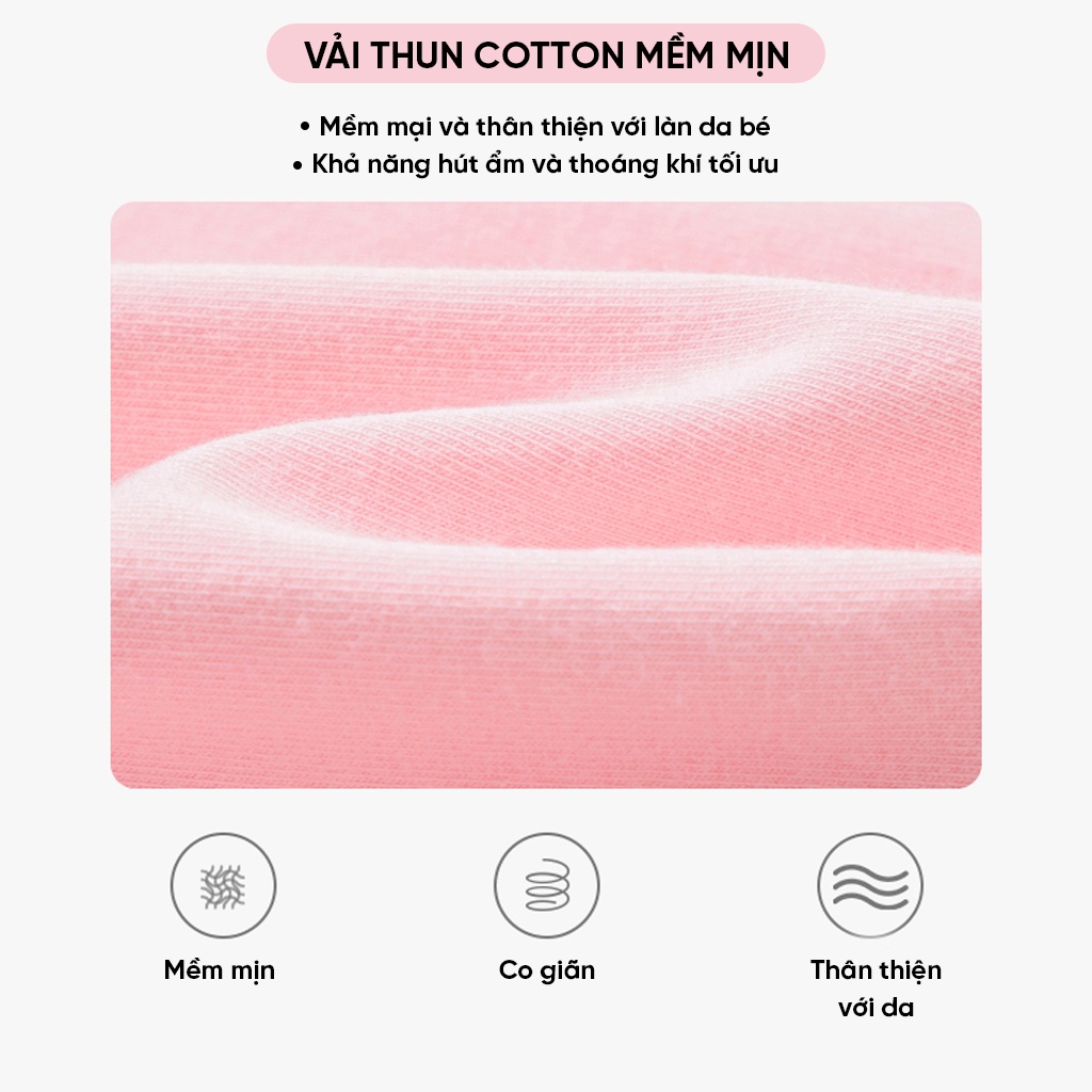 Bộ đồ quần áo thun ngắn tay mùa hè cho bé BTN001 chất cotton thoáng mát BabyloveGO