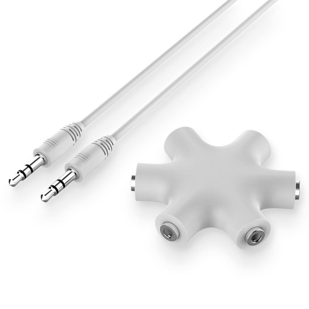 Danielo Dây Cáp Chia Cổng Âm Thanh 3.5mm mp3 mp4 3.5 jack 1 male Sang 5 female