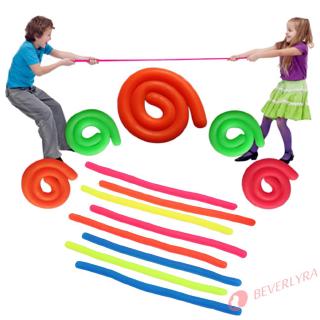 B◎▷Anti-stress Decompression Toy TPR Soft Noodle Elastic Rope Toy Random Color♦