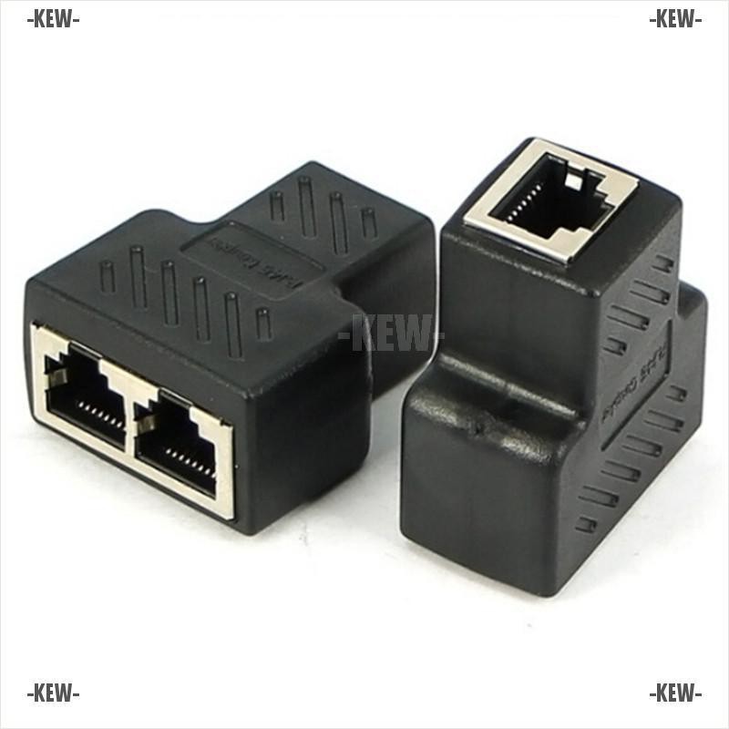 KEW ❤ 1 To 2 Ways RJ45 LAN Ethernet Network Cable Female Splitter Connector Adapters | BigBuy360 - bigbuy360.vn