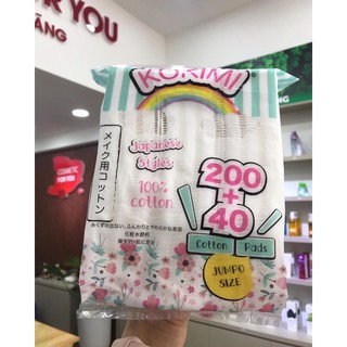 Bông Tẩy Trang Kokimi Chữ Nhật 50x60mm (240 miếng)