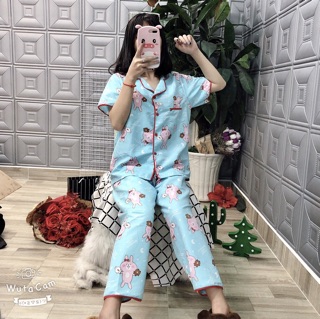 Đồ bộ kate mặc nhà siêu xinh 100% chụp thật