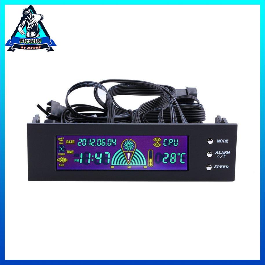 Bộ điều khiển tốc độ quạt máy tính 5,25 inch Màn hình LCD Mặt trước [8/8]