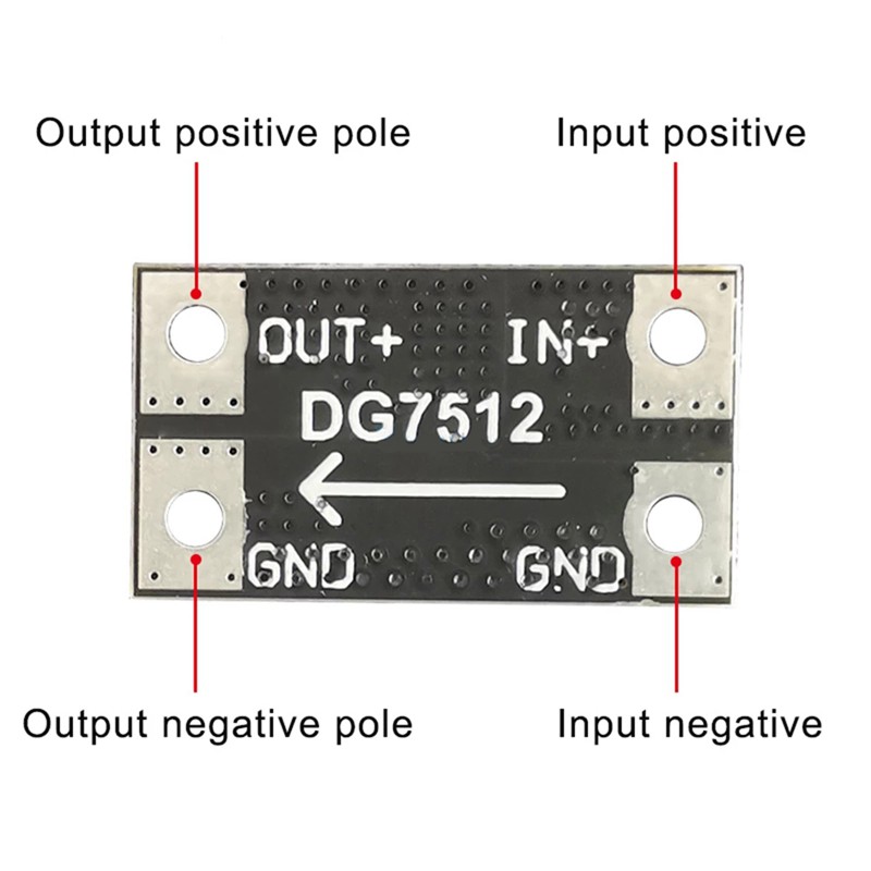 DC Bảng Mạch Bảo Vệ Pin Sạc Năng Lượng Mặt Trời Dg7512 75v12a