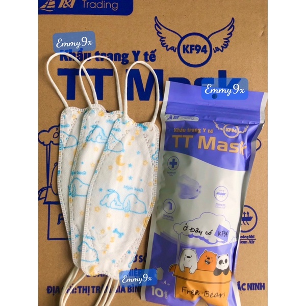 Khẩu trang KF94 TRẺ EM có 2 độ tuổi. COMBO 50 cái và 10 cái | BigBuy360 - bigbuy360.vn