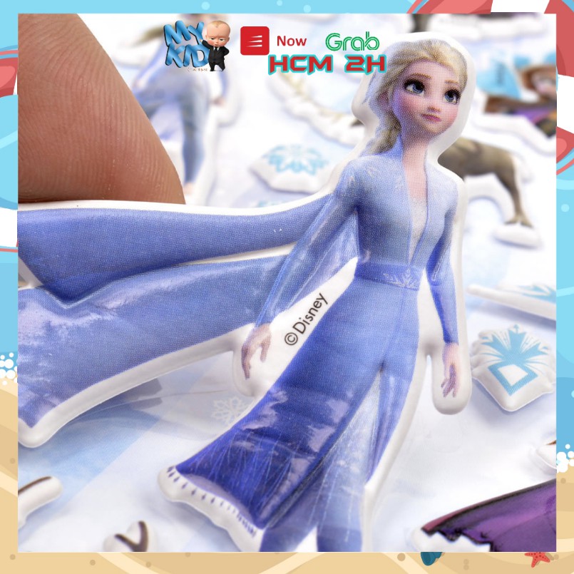 BỘ NHIỀU HÌNH sticker ELSA NỮ HOÀNG BĂNG GIÁ cho bé GÁI hình dán 3D vừa chơi vừa học phát triển trí tuệ