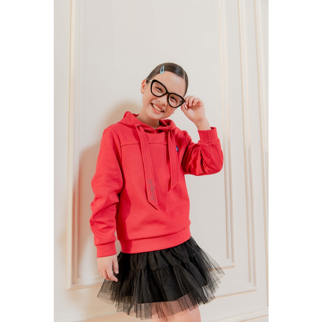 Áo nỉ Hoodie JOOKYLI bé gái bo gấu 58G1035
