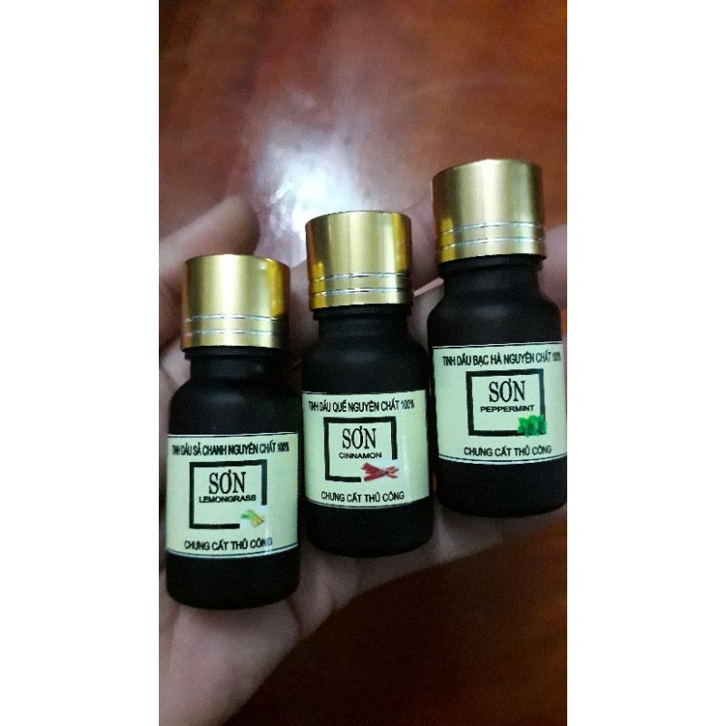 Combo đèn xông size nhỡ và 3 tinh dầu mini,( sả chanh, quế ,bạc hà)mỗi lọ 5ml