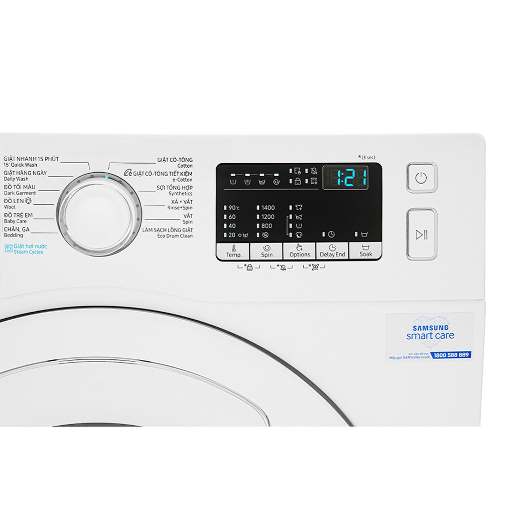 WW90K44G0YW - MIỄN PHÍ CÔNG LẮP ĐẶT - Máy giặt Samsung Addwash Inverter 9 Kg WW90K44G0YW/SV - HCM