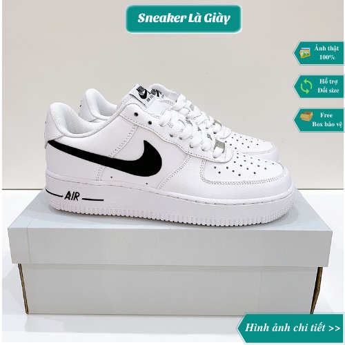 Giày Air Force 1 Black White ( Af1 Trắng Đen ) - Bản đẹp fullbox