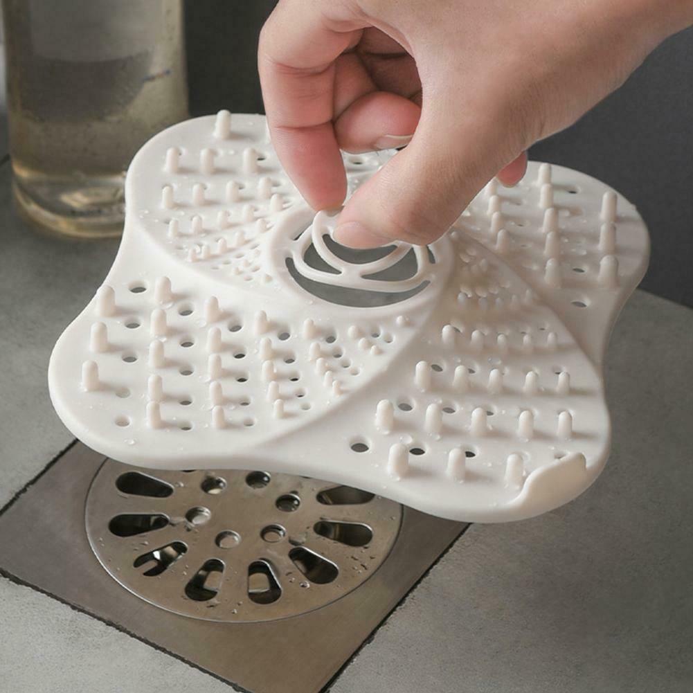 Nắp Silicone Lọc Rác Chống Tắc Nghẽn Ống Thoát Nước Nhà Tắm/Phòng Bếp Tiện Dụng