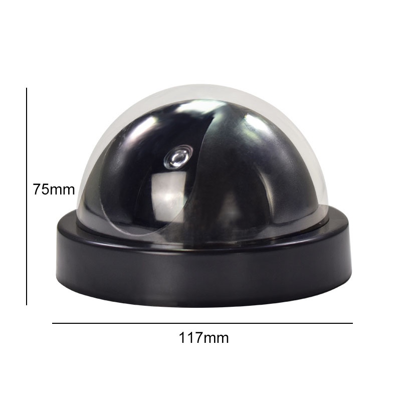 Camera Giả Bảo Mật Giả Camera Dome Cctv Với Đèn Led Đỏ Nhấp Nháy Trong Nhà Ngoài Trời Giám Sát Thực Tế Màn Hình Led Phía Trước homelove