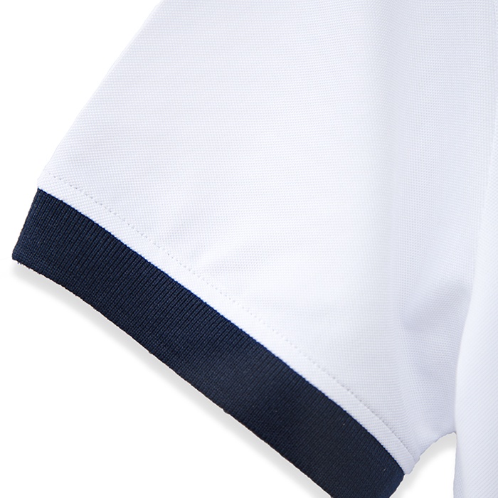 Áo Polo Nữ Màu Trắng BLUECHIC Cổ Bẻ màu xanh tím than Vải Poly Cá Sấu Co Giãn Dáng Công Sở Trẻ Trung NF019