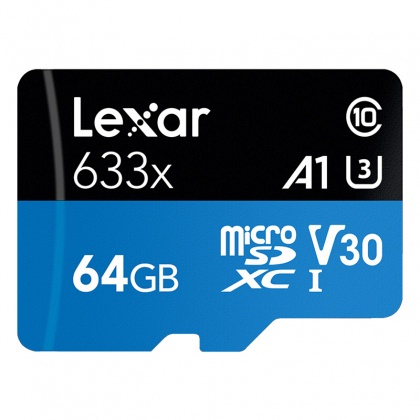 Thẻ nhớ 64GB MicroSDXC Lexar 633x A1 V30 95/45 MBs | BigBuy360 - bigbuy360.vn