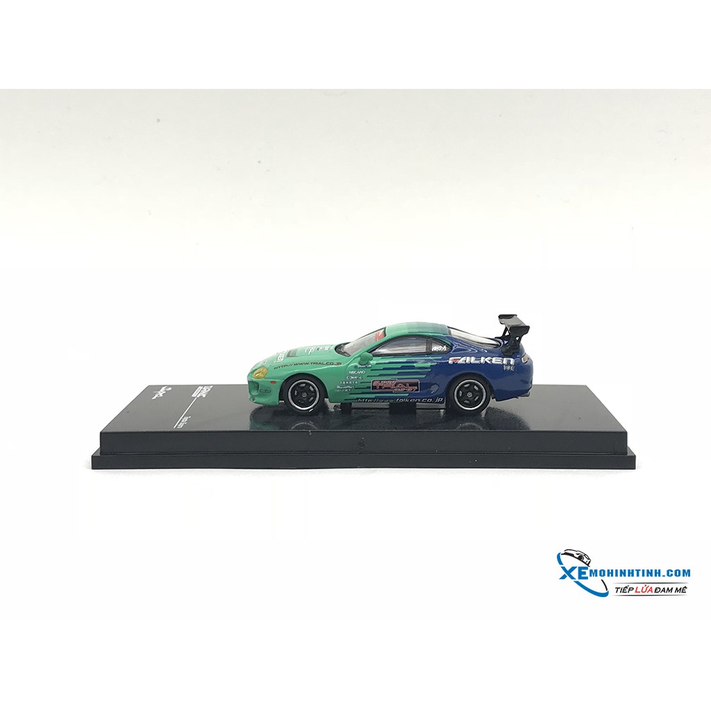 Xe Mô Hình Toyota Supra 1:64 Tarmac Works ( Xanh )