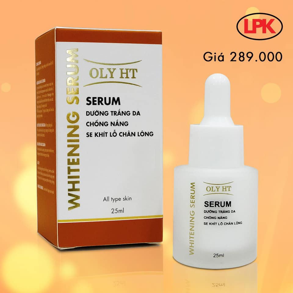 Serum dưỡng trắng da chống nắng se khít lỗ chân lông Long Phụng Khang OLY HT  25ml