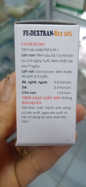 Bổ sung Sắt B12 cho chó 20ml