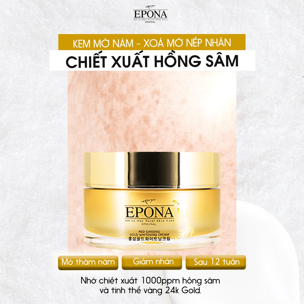 Kem Dưỡng Trắng Da Toàn Diện Epona All In One Total Skin Care 50ml