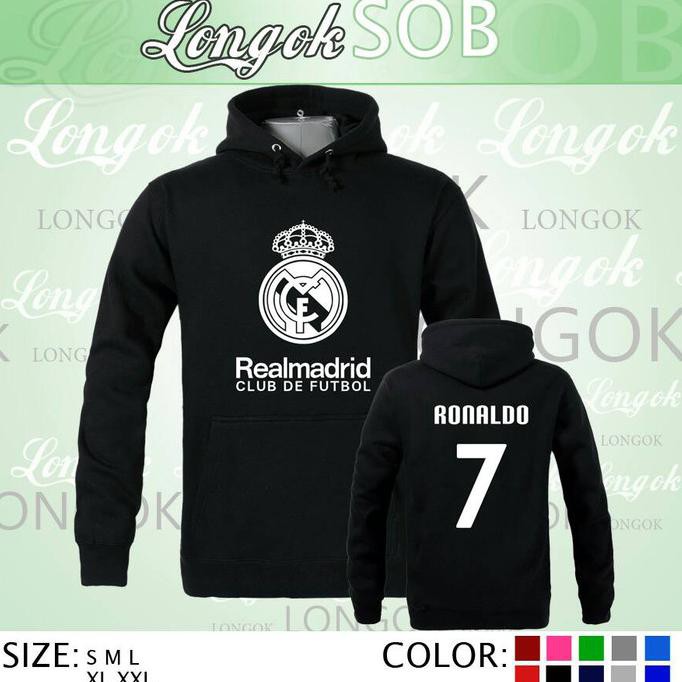 Áo Khoác Hoodie Nam In Chữ Real Madrid