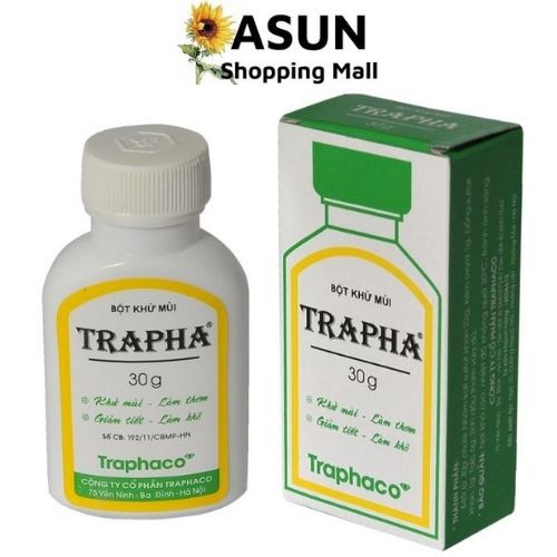 Bột khử mùi Trapha (30g) ngăn ngừa hôi nách, hôi chân