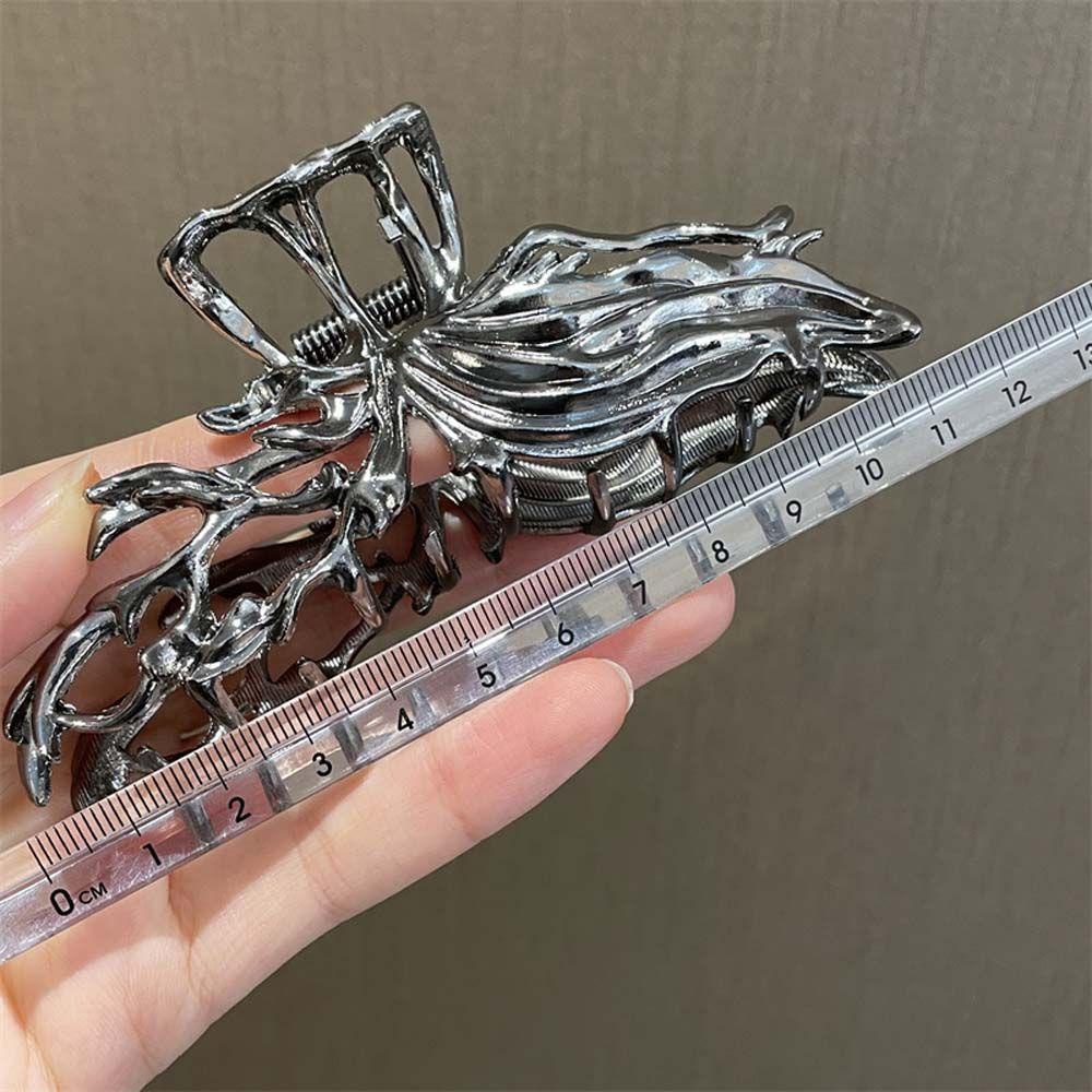 Kẹp Tóc Đuôi Ngựa Cỡ Lớn Thiết Kế Đục Lỗ Phong Cách Hàn Quốc Thời Trang Cho Nữ Giá Đ
