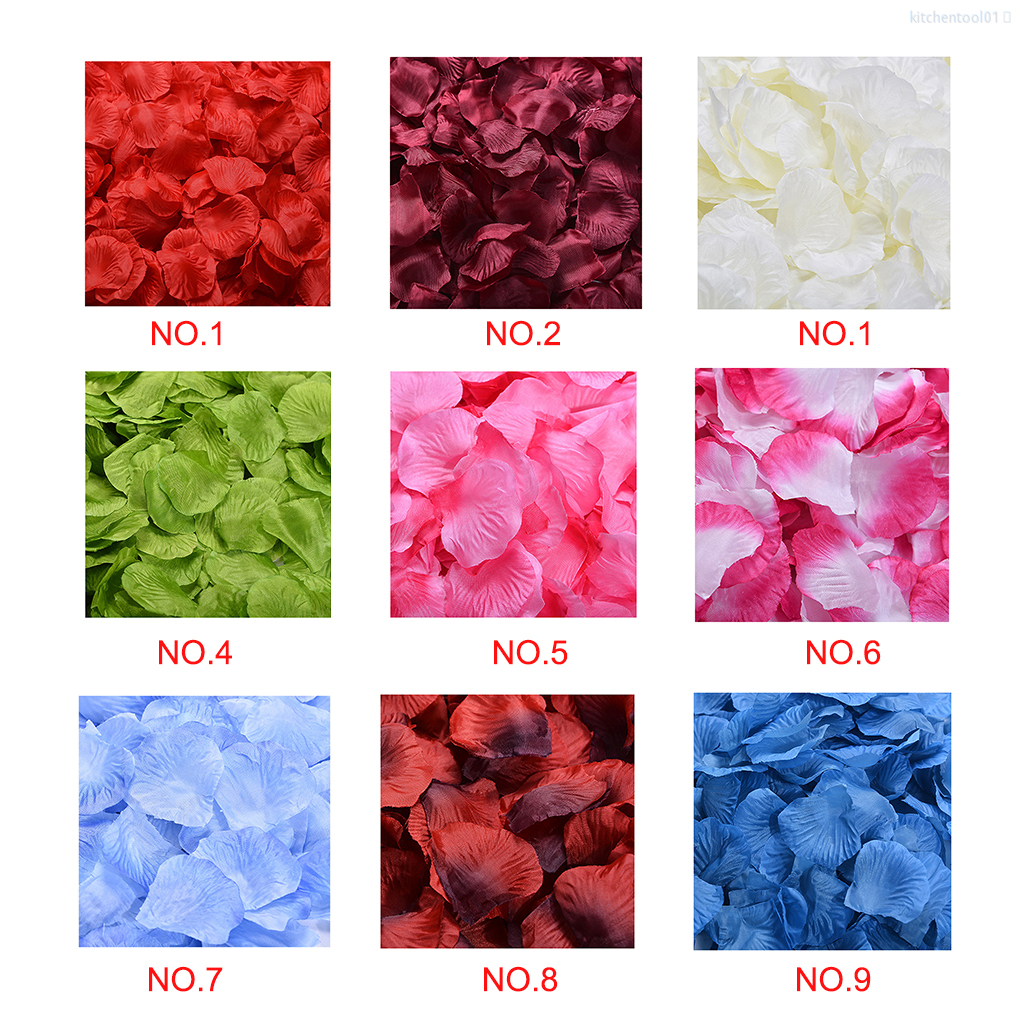 Bộ 100 Cánh Hoa Hồng Giả Từ Vải Silk Dùng Trang Trí Tiệc Cưới Tiệc Sinh Nhật