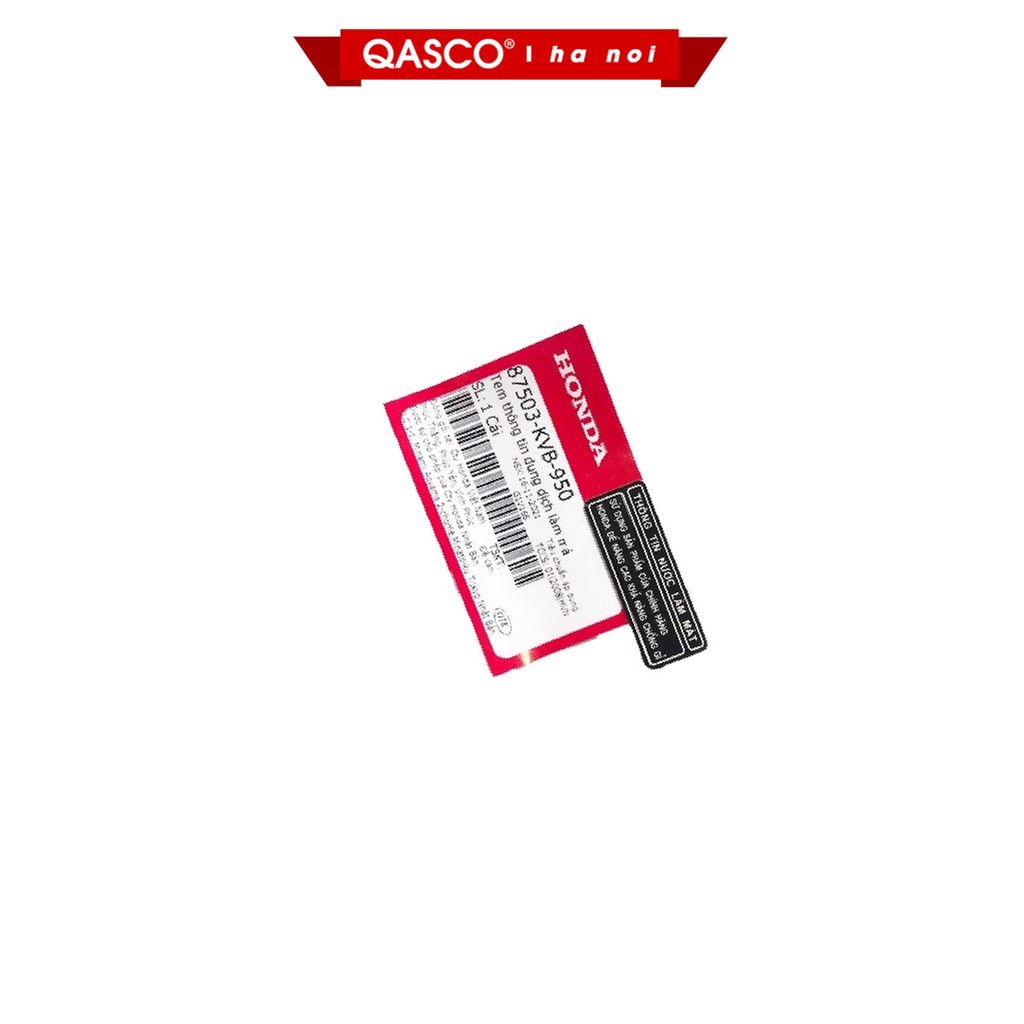 Tem thông tin dung dịch làm má  AIR BLADE 110 / CLICK 110 / LEAD 110 / SH 125 / SH 150  - HN