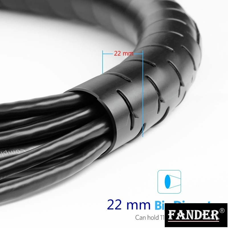 Vỏ Bọc Dây Cáp 22mm Linh Hoạt Tiện Dụng Cho tv / pc / Văn Phòng