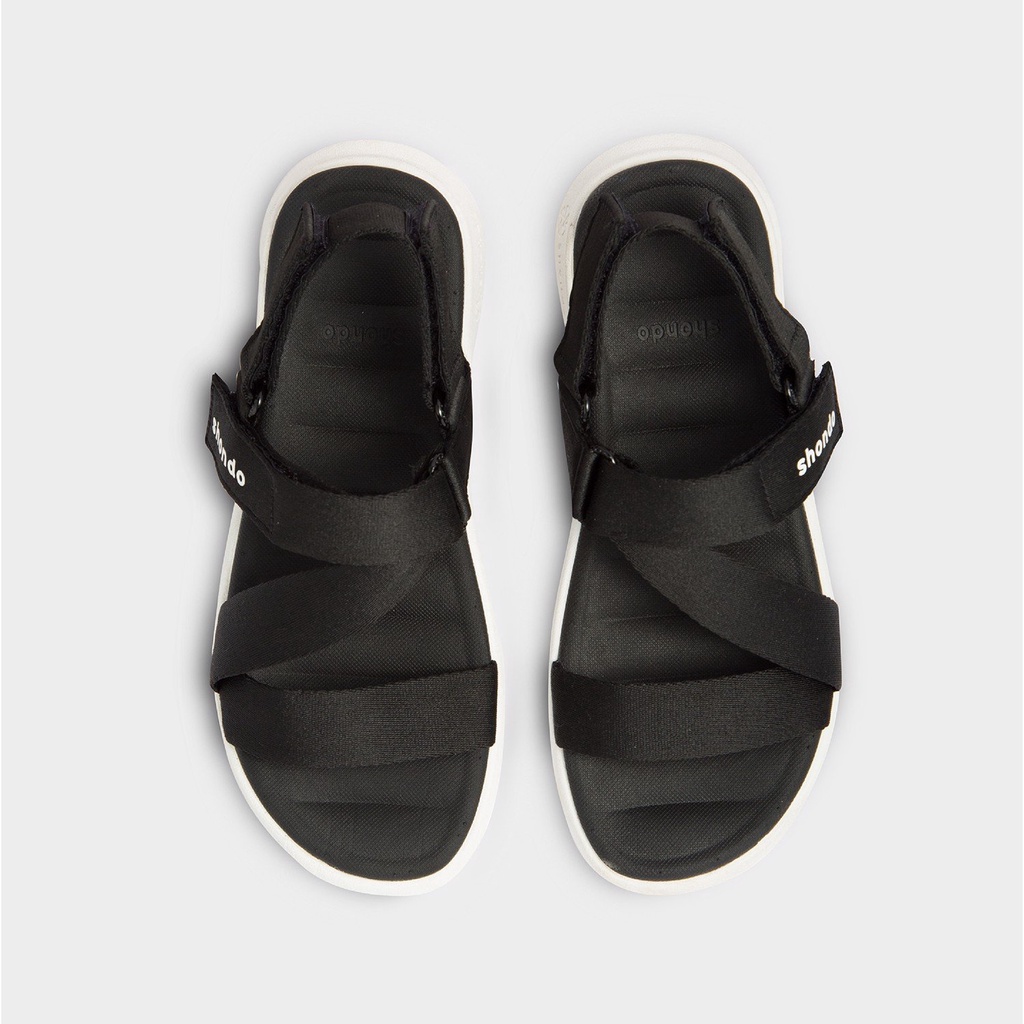 Sandals F6 sport đen full đế trắng