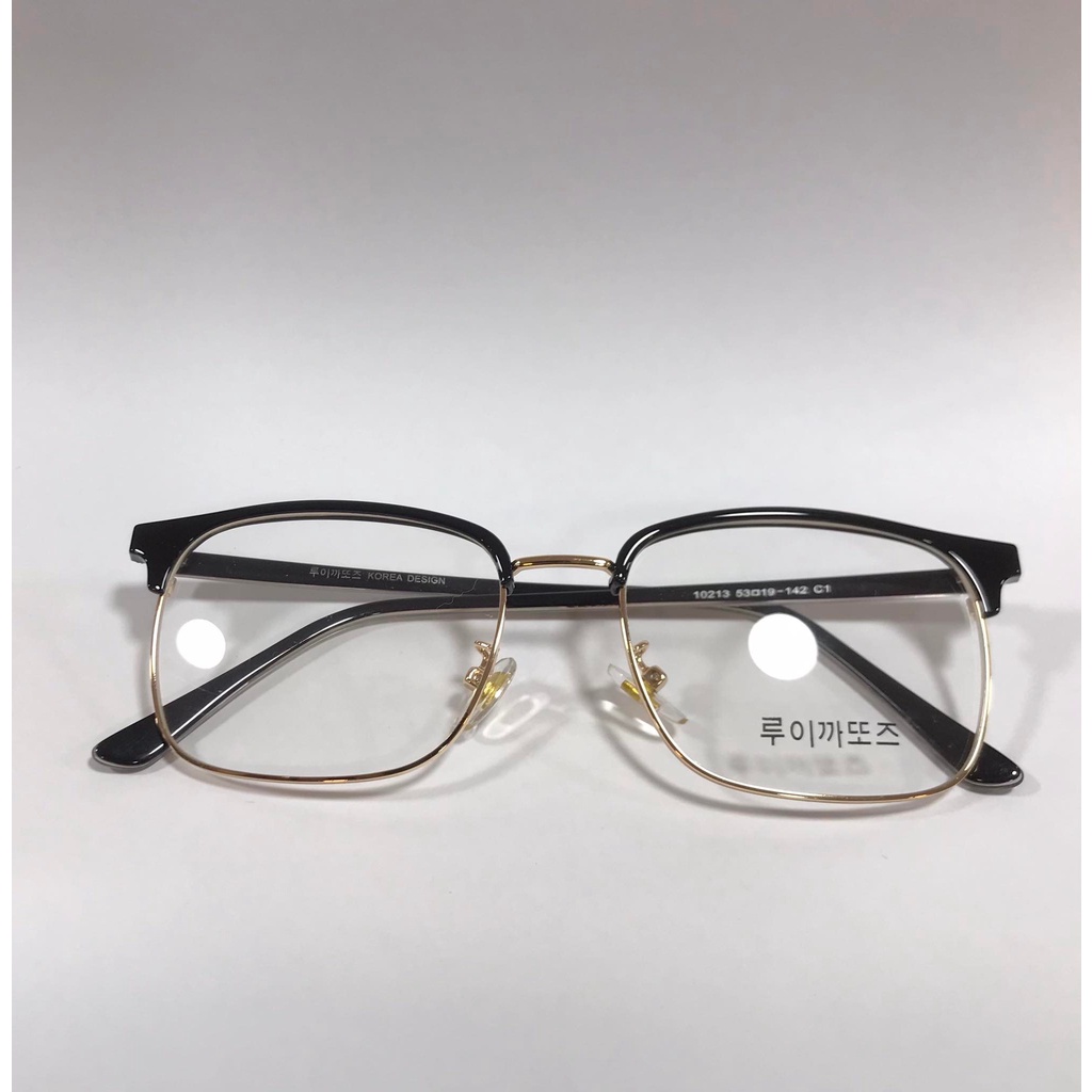 Gọng kính cận Vuông LB Eyewear Korea HQ10 213, Kim loại phối nhựa LB Eyewear