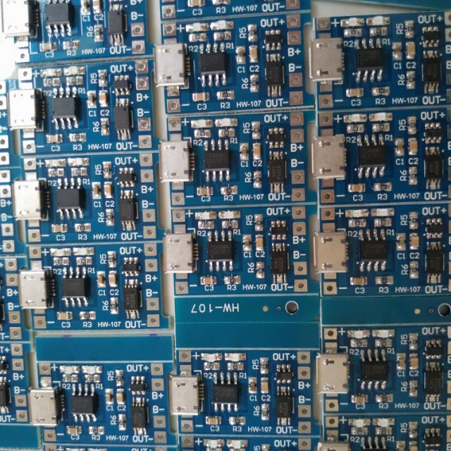 Mạch sạc 1s pin Li-ion 18650 TP4056 V2 (Có Bảo Vệ).  BN.